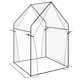 image 1 of Outsunny Tomato Greenhouse with 2 Zipped Doors, Outdoor Green House, Clear