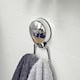 image 2 of Showerdrape SuctionLoc Chrome Stainless Steel Wall Mounted Robe Hook