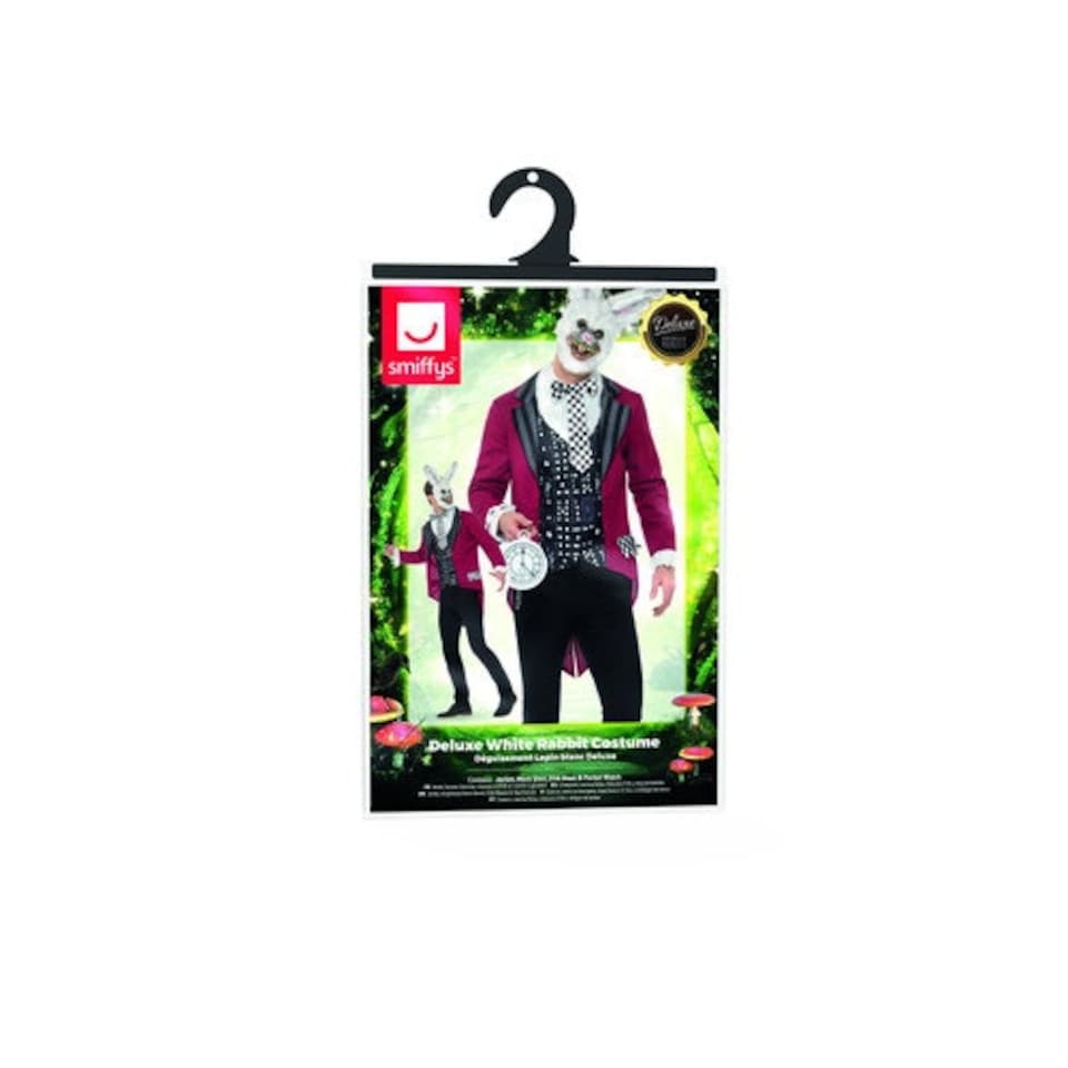 image 1 of White Rabbit Deluxe Fancy Dress Costume Adult Mens Large