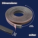 image 2 of Exitex Self Adhesive Intumescent Fire & Smoke Door Strip with Brush, FD30 rated, 5.2m | Brown