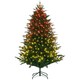 image 1 of HOMCOM 6ft Prelit Artificial Christmas Tree w/ Lights for Party Decoration