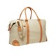 image 2 of Vinga Bosler Recycled Canvas Duffle Bag - Beige - One Size | Brown | One Size