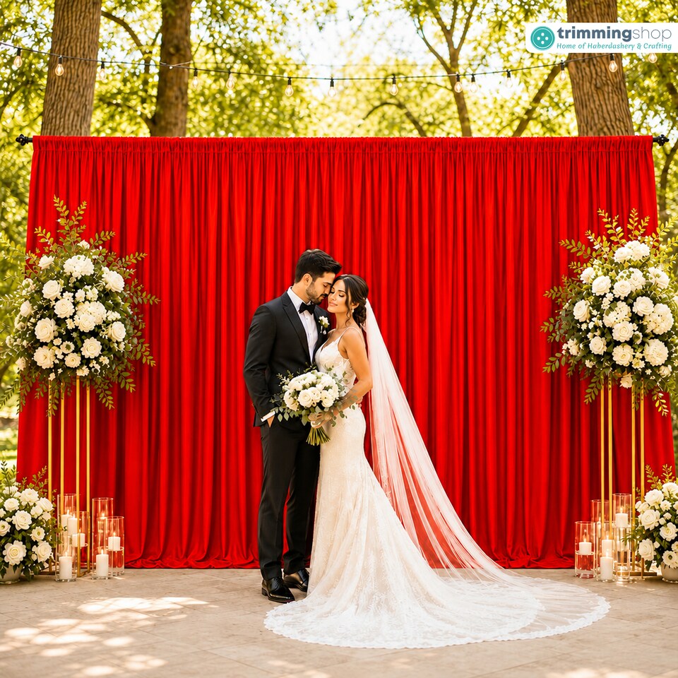 image 1 of 3x6m Spandex Backdrop Photography Background Drapes with Rod Pocket