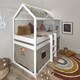 image 3 of Luka Treehouse Midsleeper Bed in White