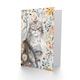image 2 of Greeting Card Cat Lover Maine Coon Boho Floral Pet Portrait Birthday