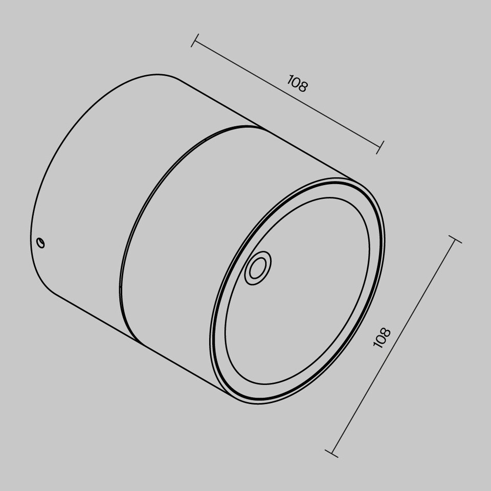 image 1 of Spin Outdoor Surface Mounted Downlight Graphite 3000K 1050lm IP54