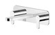 image 1 of Balterley Pride Contemporary Round Wall Mount 3 Tap Hole Basin Mixer Tap & Back Plate