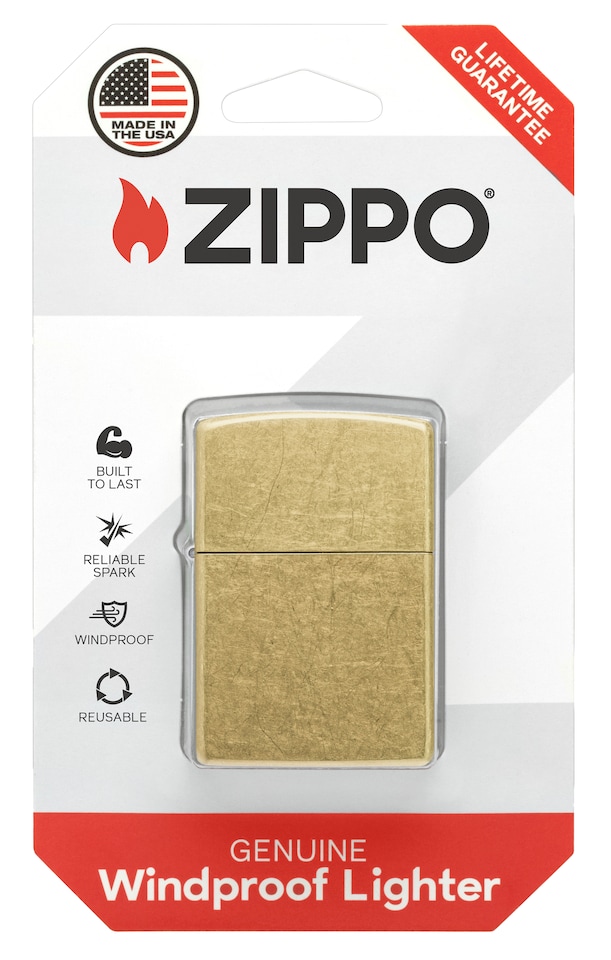 Zippo Street Brass Lighter