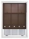 image 4 of FURNISHED Roller Blinds Daylight Square Eyelet Light Filtering Easy Fit Trimmable Window Shade | Brown | Mocha