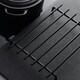 image 4 of Kilo Deluxe Metal Trivet, Medium, Black