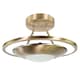 image 5 of Modernistic Semi Flush Energy Saving LED Ceiling Light Fitting in Antique Brass | Gold