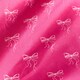 image 4 of OHS Bows Print Microfibre Easy Care 25cm Deep Fitted Bed Sheet | Pink | Hot Pink | Single