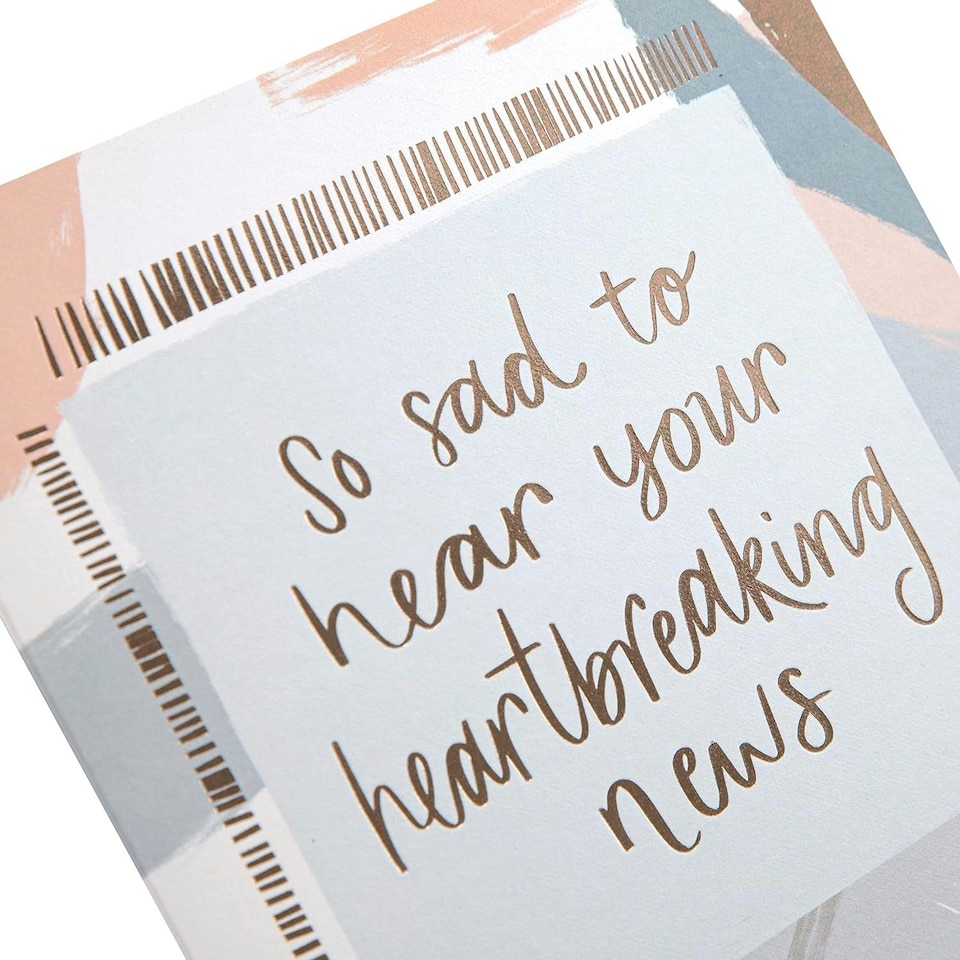 image 1 of Contemporary Text Based Design Sympathy Card