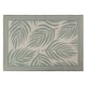 image 2 of JVL Lightweight Reversible Outdoor Rug – Large Leaf Pattern, Plastic Woven 150 x 210 cm
