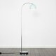 image 2 of ValueLights Designer Style Polished Chrome Stem Floor Lamp With Pale Blue Metal Dome Light Shade With LED GLS Bulb in Warm White | Blue