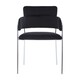 image 2 of Interiors By Premier Black Velvet Dining Chair,Compact Lounge Chair, Velvet Upholstered Kitchen Chair,Bedroom Decorative Chair Black