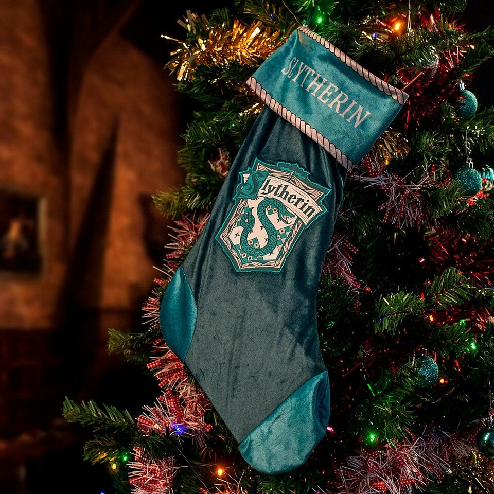 image 1 of Harry Potter Slytherin Christmas Stocking - Green - One Size