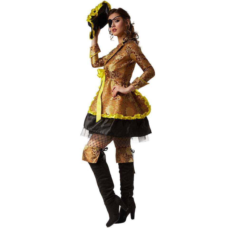 image 1 of Corsair lady costume | Yellow | black/yellow | 1