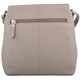 image 2 of Genuine Soft Leather Crossbody Shoulder Two Toned Handbag Brown | Fawn