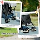 image 8 of PawHut Lightweight Foldable Dog Stroller for Mini Dogs Grey