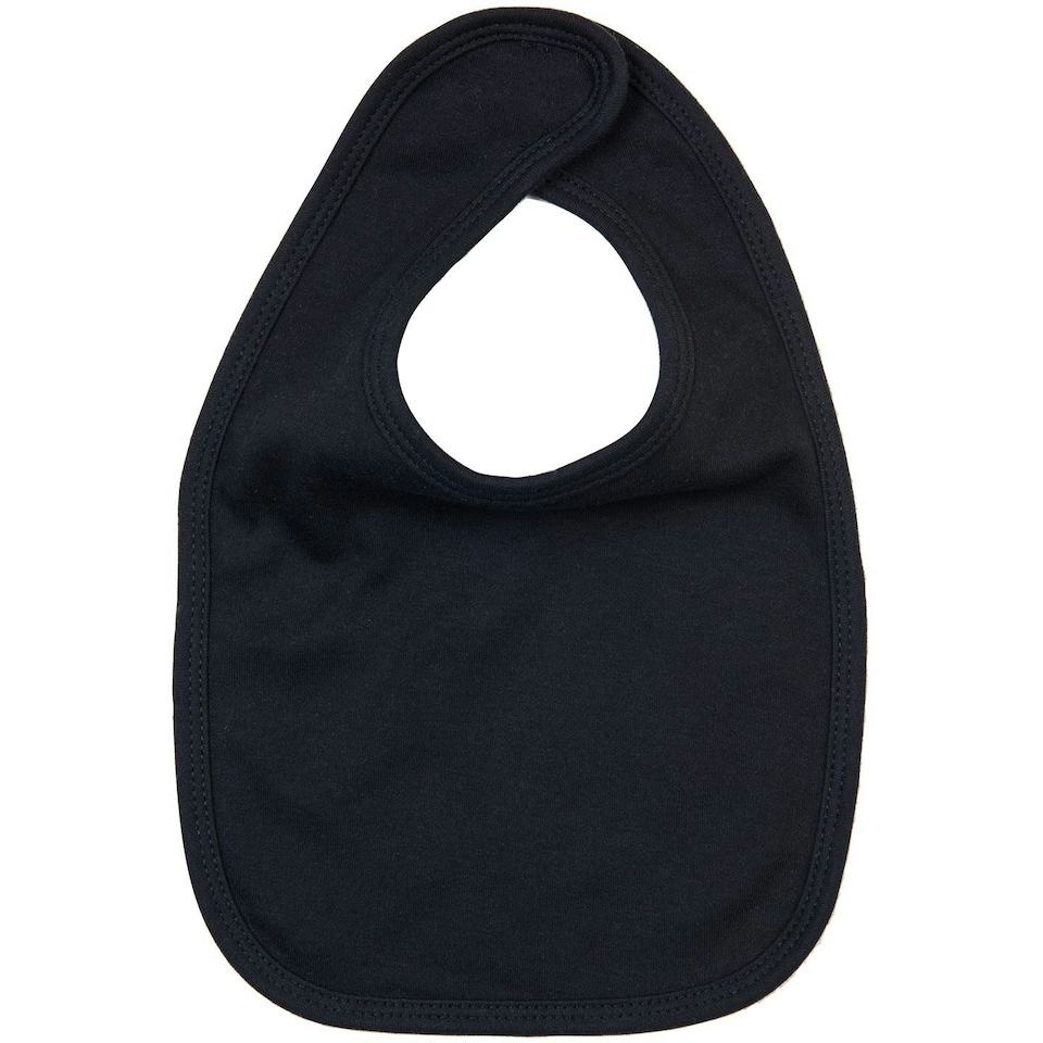 Babybugz Baby Single Layer Bib - Black - One Size