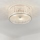 image 2 of Belfont 3 Light Bathroom Flush Ceiling Light Chrome, Clear Crystal Detail IP44, G9