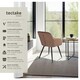 image 2 of Dining Chair Marilyn - with armrests, padded, velvet look, black steel legs - Set of 2 Brown | Brown/Black