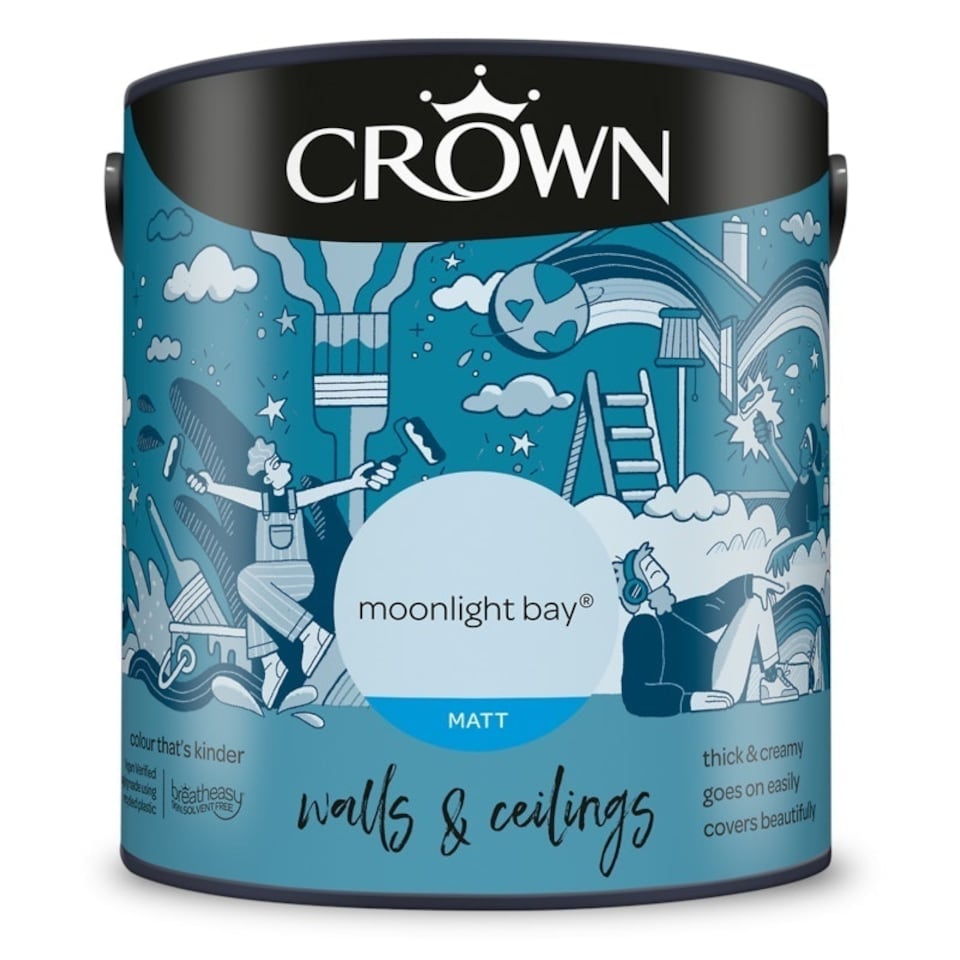 image 1 of Crown Walls & Ceilings Matt 2.5L Moonlight Bay