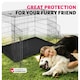 image 8 of Dog Crate Luna - foldable, robust steel mesh, double locked doors - 75.5x121.5x80.5cm