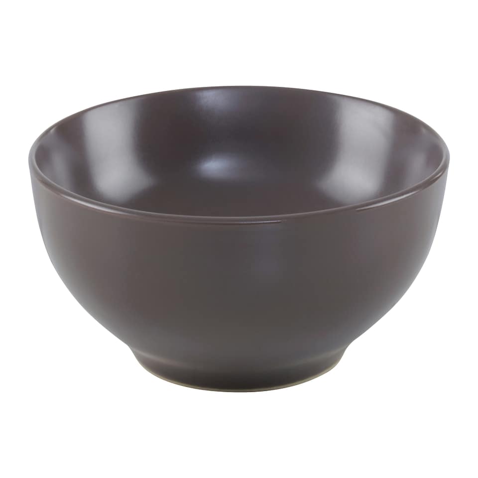 image 1 of Interiors By Premier Scratch-Resistant 12 Piece Brown Dinner Set,Simple Plates & Bowls Set For Daily Use,Stoneware Crockery Set