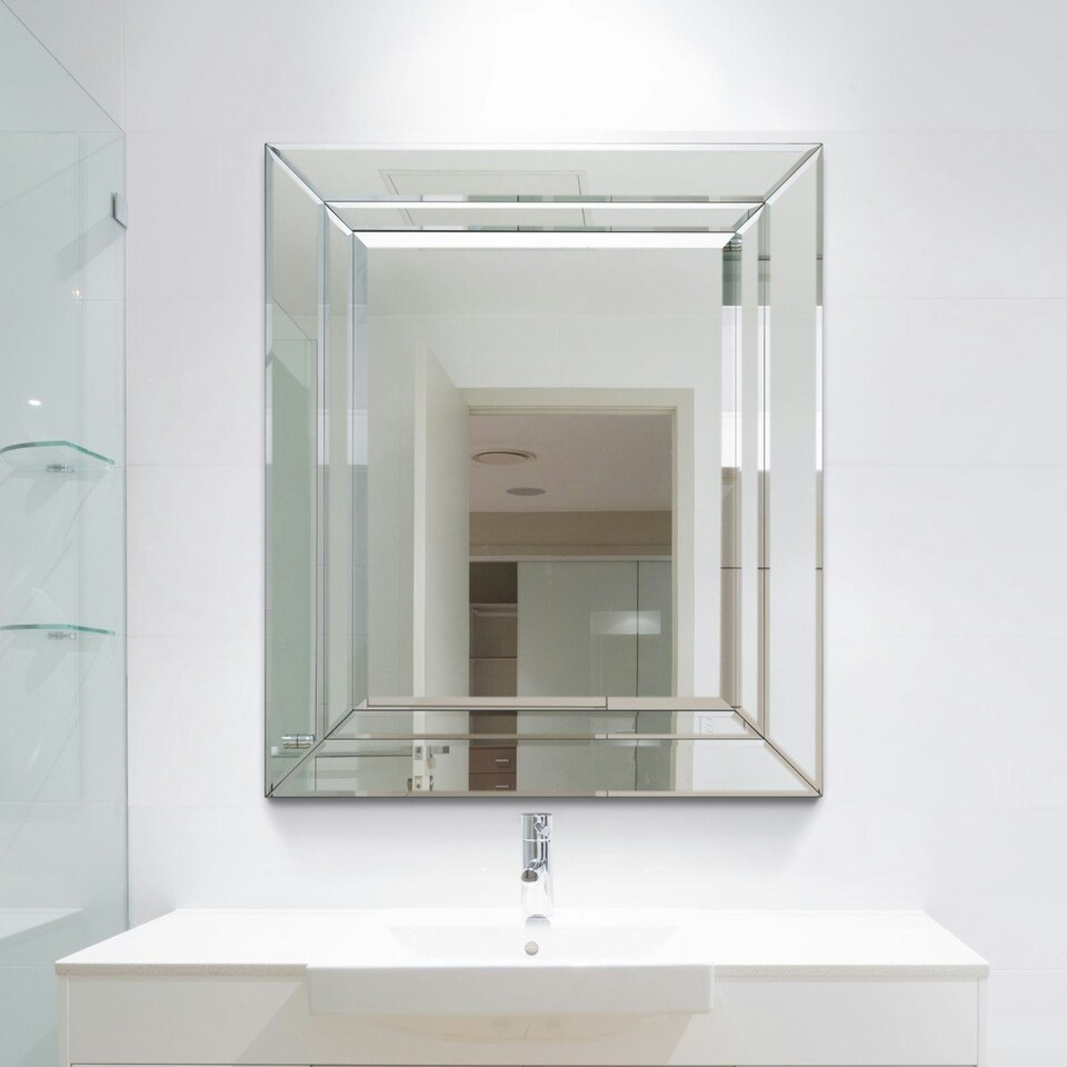 image 1 of Cranbury All Glass Mirror 68 x 58 CM N/A
