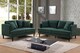 image 3 of Velvet Bottle Green 2 Seater Sofa RAVELLO