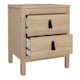 image 3 of Barcelona Package - Bedside Table 2 Drawers + Chest 5 Drawers + 2 Door Wardrobe in Jackson Hickory Oak