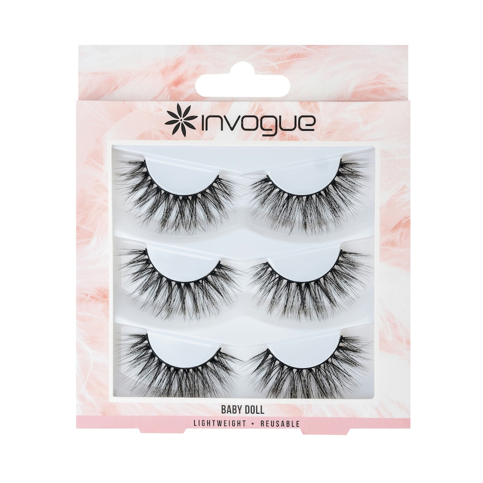 image 1 of Invogue Multipack Lashes - Baby Doll