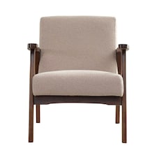 Hadley Boucle Fabric Accent Chair - Brown