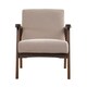image 1 of Hadley Boucle Fabric Accent Chair - Brown