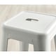 image 2 of Furniturebox 2x Colton 'Tolix' Style White Metal Bar Stools