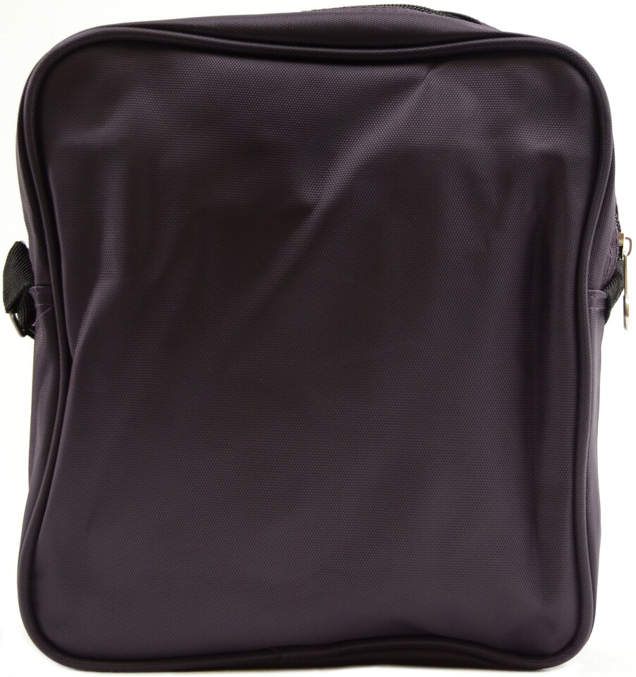 image 1 of Lorenz Smooth Canvas Style Travel / Work 'Small Messenger' Shoulder Bag | Purple | Purple
