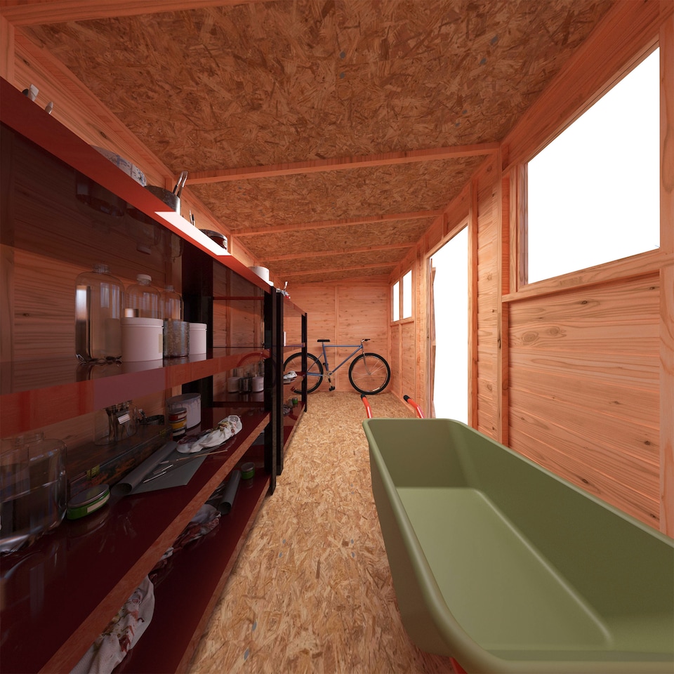 image 1 of Overlap Pent Single Door 12x6
