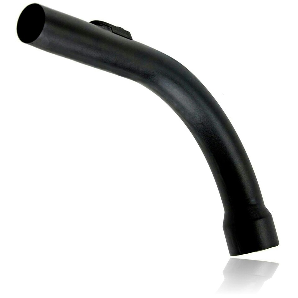 image 1 of SPARES2GO Wand Handle Bend Hose End compatible with MIELE Vacuum S8 S8310 S8320 Cat & Dog S8340 TT5000 Black