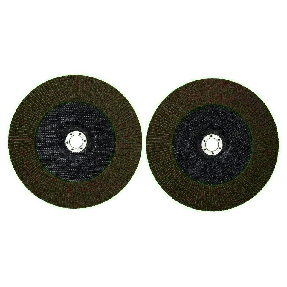 image 1 of 40 Grit Flap Discs Sanding Grinding Rust removing for 9" (230mm) Grinders 2 Pack