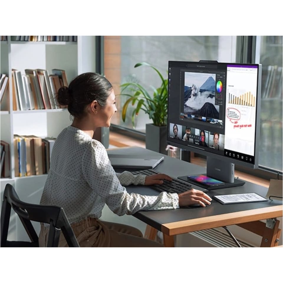 image 1 of Lenovo ThinkCentre Neo 50a 27 AIO PC Core i7-13620H 16GB 512GB SSD 27-Inch FHD W11 P