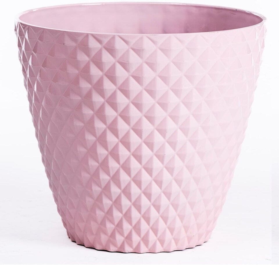 image 1 of Diamond Planter Powder Pink (D39.5 x H35cm) | Pink | 1