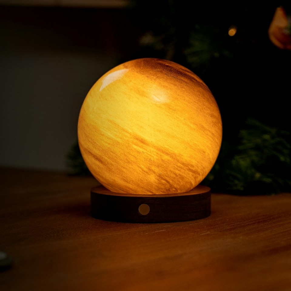 image 1 of Gingko Large AstraGlass Desk Lamp Multi | Sand Storm