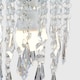 image 5 of ValueLights Pair Silver Ceiling Shade Acrylic Crystal Droplets | Chrome