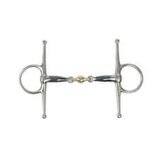 Shires Sweet Iron Lozenge Horse Full Cheek Snaffle Bit - Blue - 5in