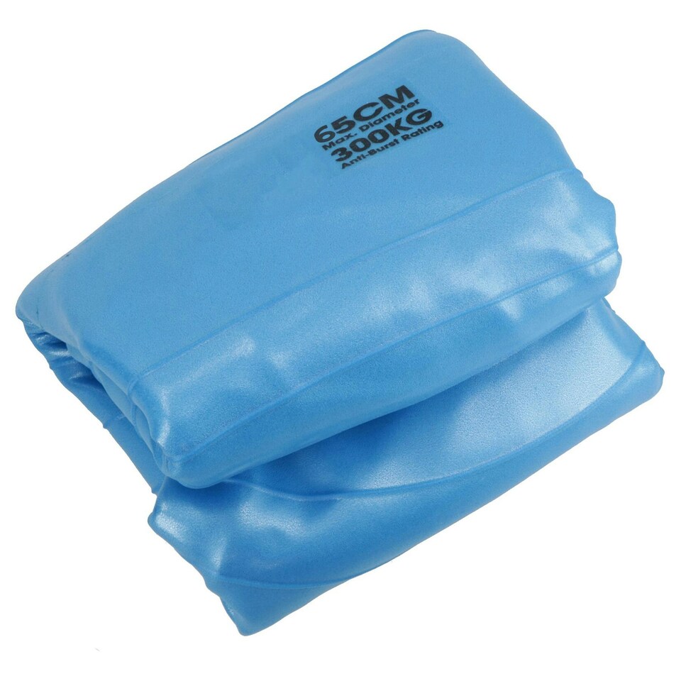 image 1 of Swiss Exercise Ball Anti Burst 300kg for Yoga, Fitness Pilates Core Workouts 65cm Blue