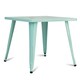 image 5 of COSTWAY Kids Table and Chairs Set with Stackable Chairs Blue