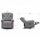 image 8 of Harrogate Single Motor Electric Rise Recliner Fabric Lift Riser Chair (Grey)
