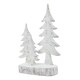 image 2 of Hill Interiors Three Snowy Pine Tree Sculpture - White - One Size